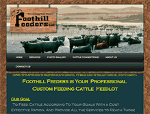 Tablet Screenshot of foothillfeeders.com